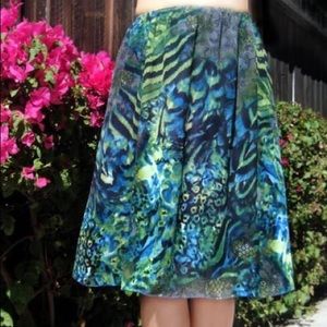 Multicolor Chiffon Skirt Knee-length Size M. New